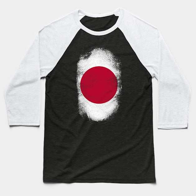 Japan Flag Souvenir - Distressed Japanese Design Baseball T-Shirt by Family Heritage Gifts